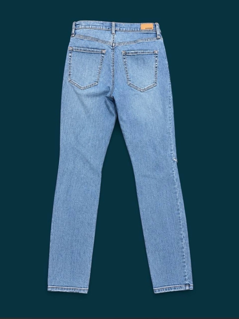 Garage Premium High Rise Distressed Button Fly Jeans - Picture 2 of 3